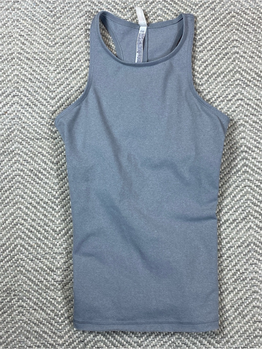FP Movement by Free People Heather Slate High-Neck Racerback Tank